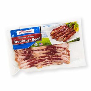 Halal Hickory Smoked Breakfast Beef Strips - 12, 12 ounce packages