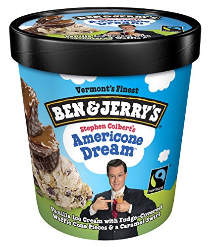 Ben & Jerry's - Vermont's Finest Ice Cream, Non-GMO - Fairtrade - Cage-Free Eggs - Caring Dairy - Responsibly Sourced Packaging, Americone Dream, Pint (4 Count)