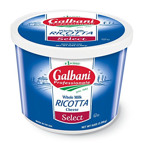 Galbani Whole Milk Select Ricotta Cheese 5 lb, Pack of 4