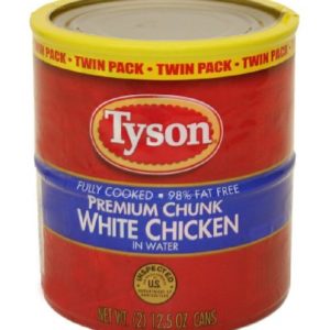 Tyson Foods Premium Chunk White Chicken, 12.5-Ounce (Pack of 6)