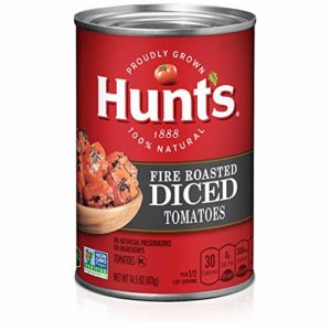 Hunt's Fire Roasted Diced Tomatoes, perfect for chili recipes, 14.5 oz
