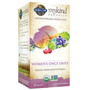 Garden of Life Multivitamin for Women - mykind Organic Women's Once Daily Whole Food Vitamin Supplement, Vegan, 30 Tablets