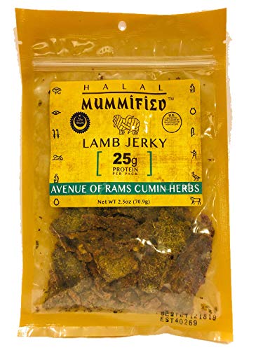 Halal Lamb Jerky - Avenue of Rams Cumin Herbs 2.5 oz (Pack of 2)