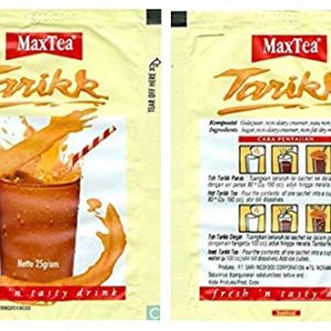 Indonesia Halal MaxTea Tarikk Instant Beverage Teh Tarik Fresh and Tasty Milktea Drink 0.88oz - Total of 10 units