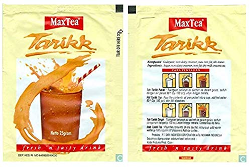 Indonesia Halal MaxTea Tarikk Instant Beverage Teh Tarik Fresh and Tasty Milktea Drink 0.88oz - Total of 10 units