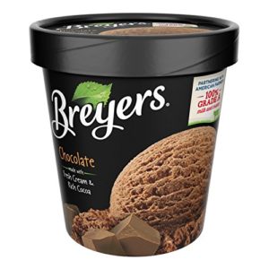 Breyers, All Natural Chocolate Ice Cream, Pint (8 Count)