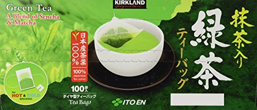 Kirkland Signature Ito En Matcha Blend (Green Tea), 100% Japanese Green Tea Leaves, 100 Tea Bags