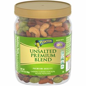 Planters Deluxe Unsalted Mixed Nuts (27 oz Canister)