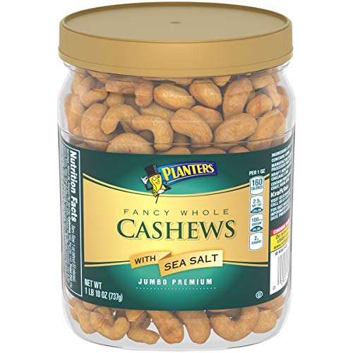Planters Sea Salt Whole Cashews (26 oz Canister)