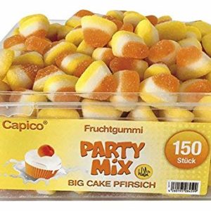 Capico Gummy Candy Halal Party Mix Big Cake Peaches (1 x 1,07 kg)