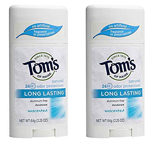 Toms Of Maine Natural Deodorant Stick Unscented, 2 Count
