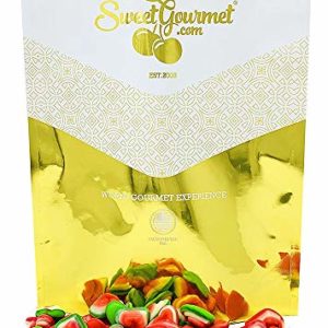 SweetGourmet Triple Heart Gummi | Pink, Green, White | Valentine's Day Candy | Halal | Bulk Unwrapped | 4 pounds