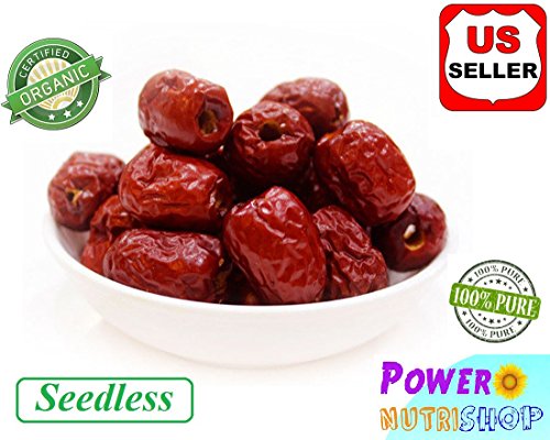 1LB (Seedless) ALL NATURAL GROWN ORGANICLLY Dried JUJUBE DATES,Dates,CHINESE DATES,US SELLER,Fresh and best quality guarantee,UNBEATABLE QUALITY AT THIS PRICE!! HAND SELECTED