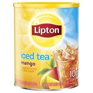 Lipton Iced Tea Mix, Mango Sweetened, 10 qt Pack of 6