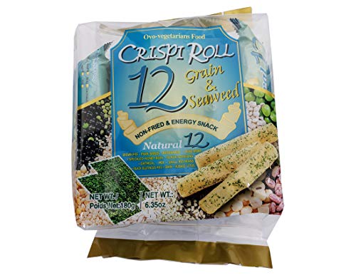 Crispi Roll 12 Grain & Seaweed Non-Fried & Energy Snack 1 Pack
