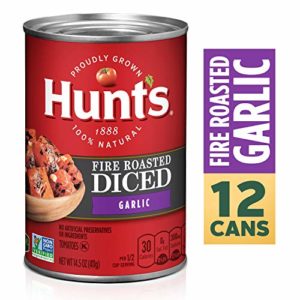 Hunt's Fire Roasted Diced Tomatoes with Garlic, 14.5 oz, 12 Pack
