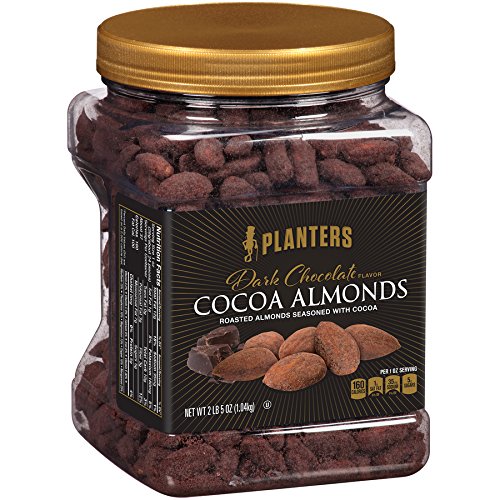 Planters Dark Chocolate Flavor Cocoa Almonds (37 oz Canister)