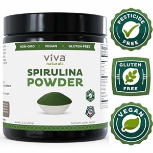 Non-GMO Spirulina Powder, 8 oz: Non-Irradiated and California-Grown - The Finest Green Superfood for Smoothies and Juices (Spirulina)