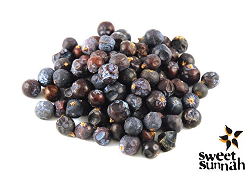 Sweet Sunnah's Premium Natural Whole Juniper Berries 1 lbs - Non GMO, Dried without Additives in Bulk