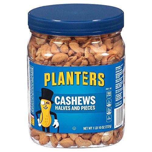 Planters Salted Cashew Halves & Pieces (26 oz Canister)