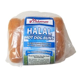 Midamar Halal Hot Dog Buns - 1 Case/18-12 oz loaves