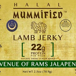 Halal Lamb Jerky - Avenue of Rams Jalapeno 2.5 oz (Pack of 2)