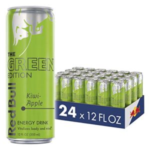 Red Bull Energy Drink, Kiwi Apple, 24 Pack of 12 Fl Oz, Green Edition