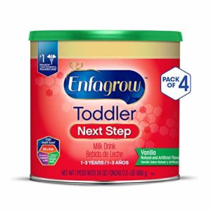 Enfagrow Toddler Next Step, Vanilla Flavor - Powder Can, 24 oz (Pack of 4)