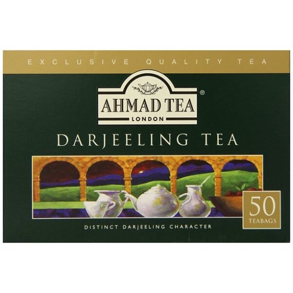 Ahmad Tea Darjeeling Teabag, 50 Count (Pack of 12)