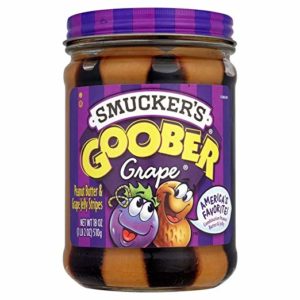 Smuckers Goober Peanut Butter & Grape Jelly Stripes (510g) - Pack of 2