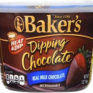 Baker's, Dipping Chocolate, Milk Chocolate, 7-Ounce Microwavable Tubs (Pack of 4)