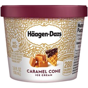 Haagen Dazs, Caramel Cone Ice Cream, 3.6 Oz. Cup (12 Count)