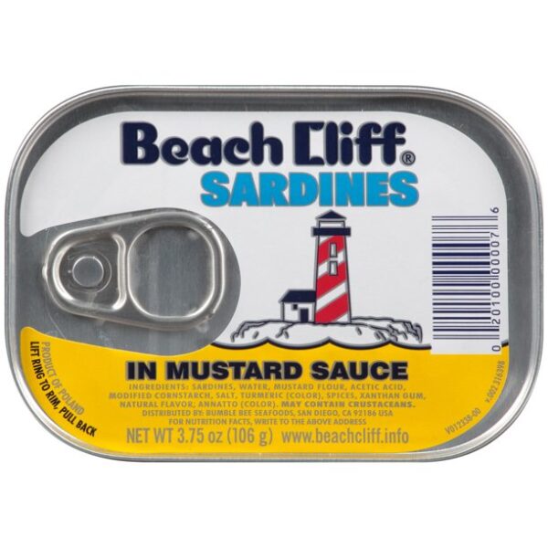 Beach Cliff, Sardines in Mustard Sauce