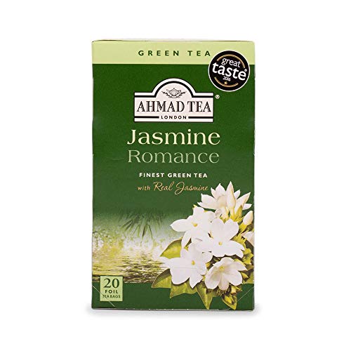 Ahmad Tea Jasmine Romance Green Tea, 20-Count Boxes (Pack of 6)