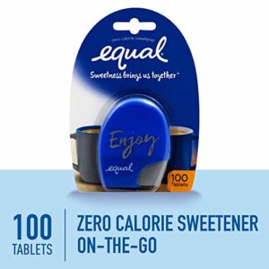 EQUAL 0 Calorie Sweetener Tablets, Sugar Substitute, Zero Calorie Sugar Free Sweetener Tablets, 100-Count