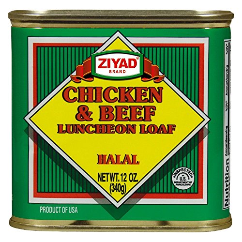 Ziyad Chicken & Beef Luncheon Meat, Halal 12 OZ, (Pack 1)