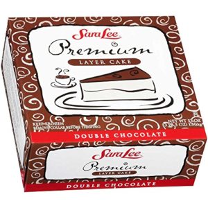 Sara Lee Round Uncut Double Chocolate Premium Butter Cream Layer Cake, 9 inch -- 4 per case.