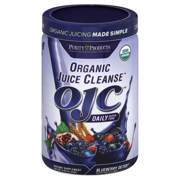 Certified Organic Juice Cleanse (OJC) - Blueberry Detox - Net Wt. 8.82 oz