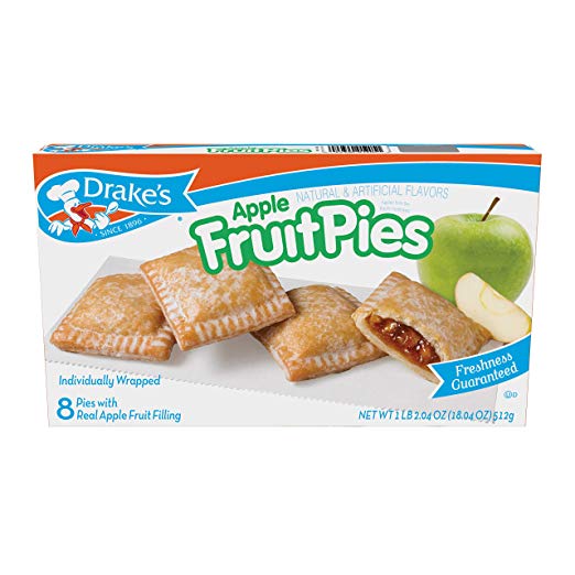 Drake's Fruit Pies (Apple) 17. 19 oz, 8 Ct