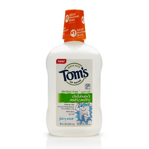 Tom's of Maine - Children's Natural Fluoride Rinse Anticavity Alcohol-Free Juicy Mint - 16 oz.