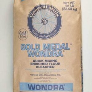 Wondra Bleached Enriched Malted Quick Mixing Instant Flour, 50 Pound -- 1 each.