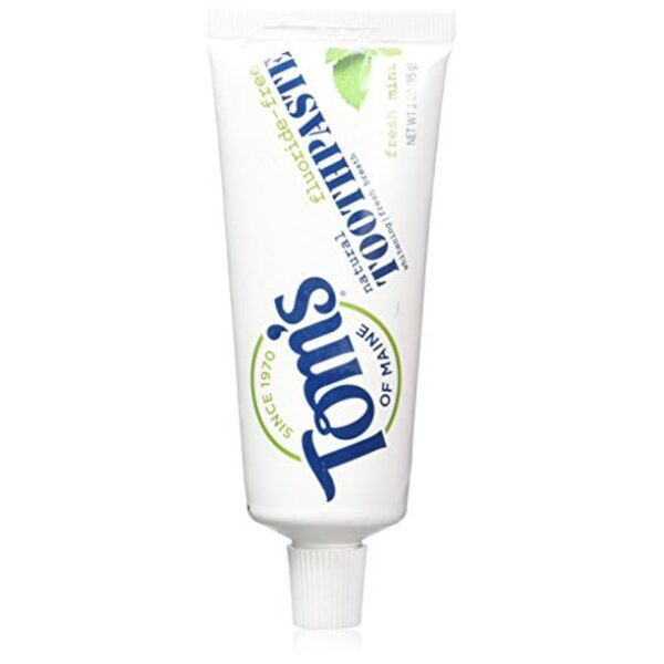 Tom's of Maine Travel Natural Toothpaste, Fresh Mint, 3 Ounce