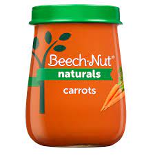 Beech-Nut Just Naturals Stage 1 Purees-Carrots-4.25 Oz-10 Pack