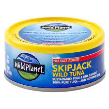 Wild Planet, Tuna Skipjack Low Mercury No Salt, 5 Ounce