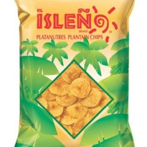 El Isleno Original Plantain Chips, 4 Oz (Pack of 28)