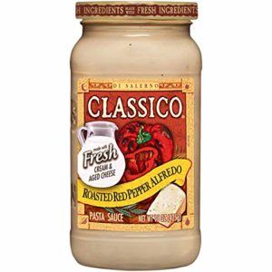 Classico Roasted Red Pepper Alfredo Pasta Sauce (15 oz Jar)