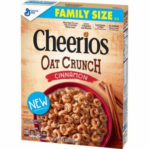 Cheerios Cinnamon Oat Crunch Breakfast Cereal, 26 oz