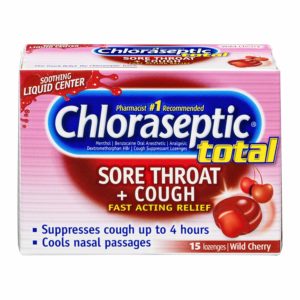 Chloraseptic Total Multi-Symptom Relief Lozenges Wild Cherry 15 Each (Pack of 6)