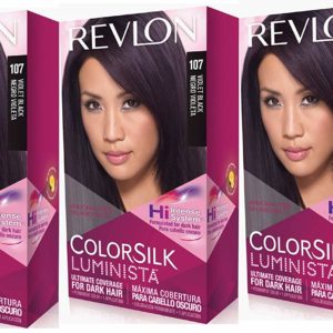 Revlon Colorsilk Luminista Haircolor, Violet Black, 3 Count