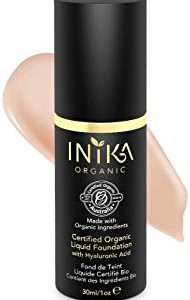 INIKA Loose Mineral Foundation Powder SPF25 All Natural Make-Up Base, Concealer, Flawless Coverage, Water Resistant, Hypoallergenic, Halal, 8g (0.28 oz) (Unity)